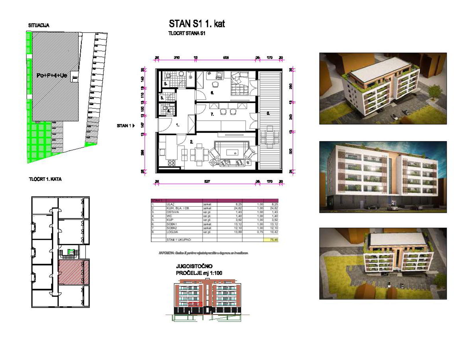 1kat-dugo-selo (1) Housing project Dugo Selo – Center