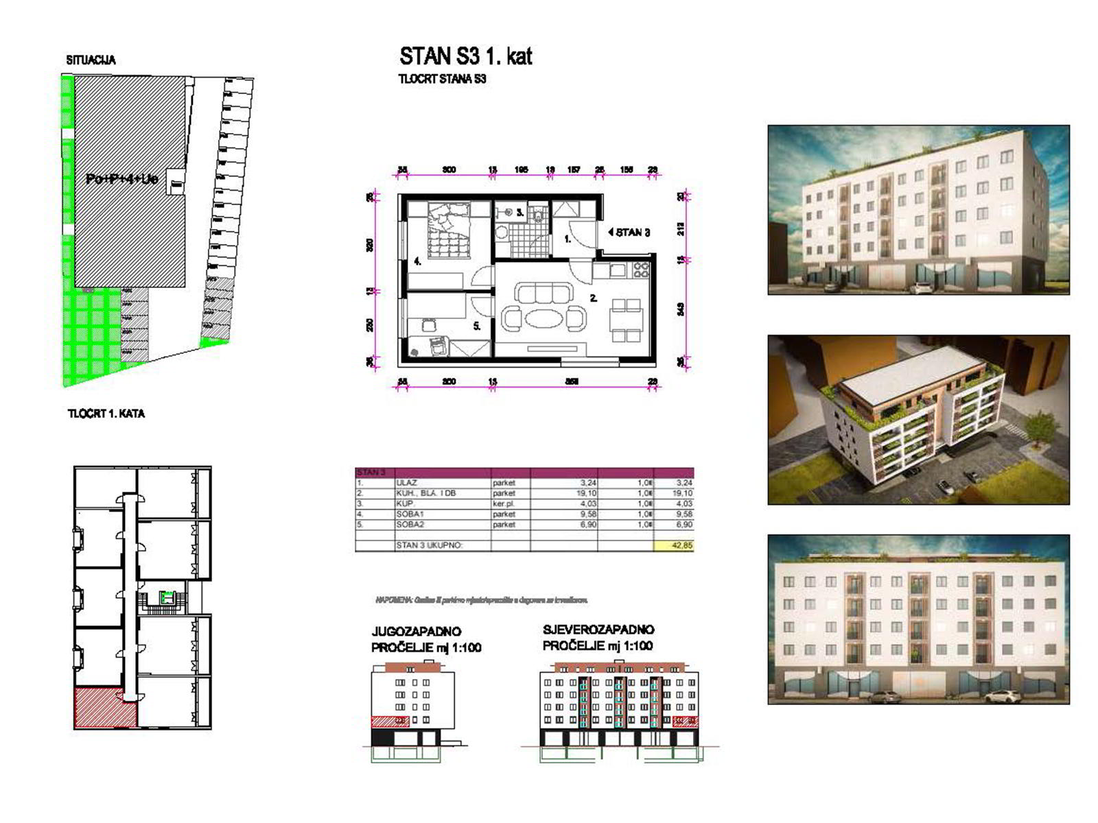 1kat-dugo-selo (2) Housing project Dugo Selo – Center