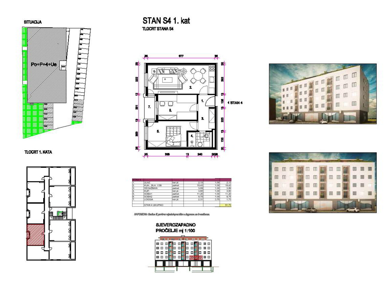 1kat-dugo-selo (3) Housing project Dugo Selo – Center