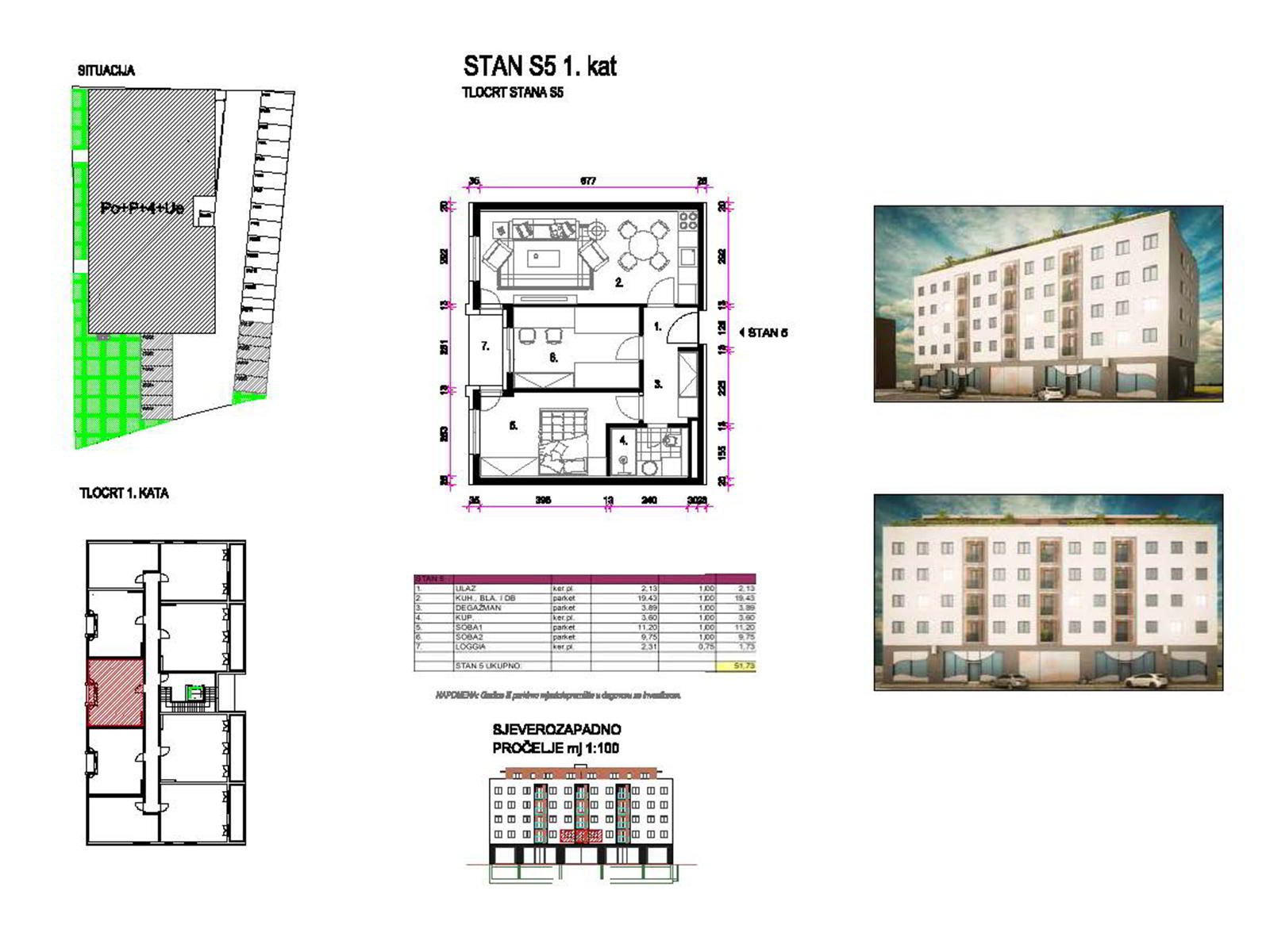 1kat-dugo-selo (4) Housing project Dugo Selo – Center