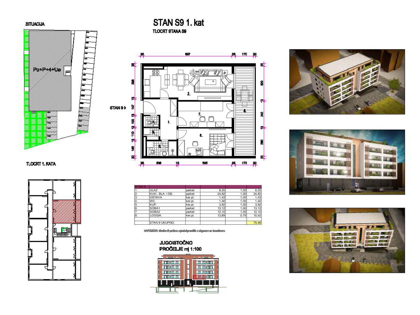 1kat-dugo-selo (7) Housing project Dugo Selo – Center