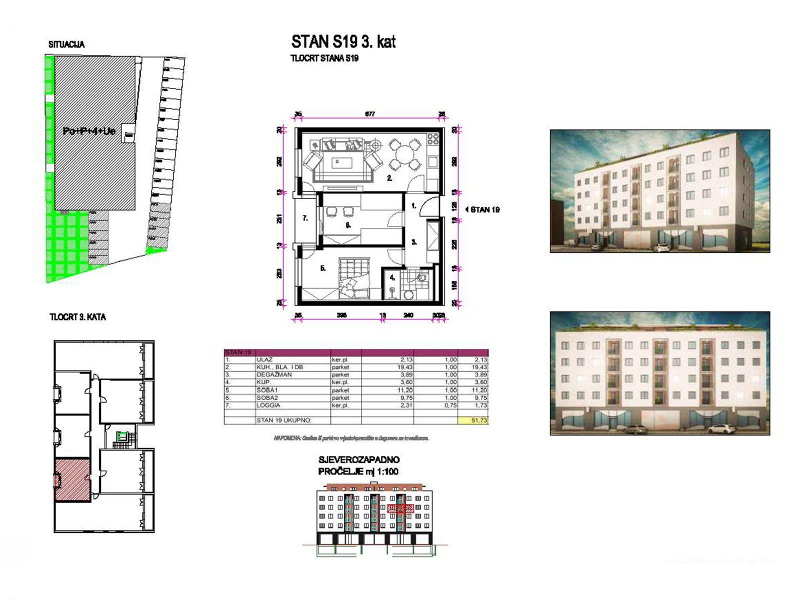 3kat-dugo-selo (2) Housing project Dugo Selo – Center