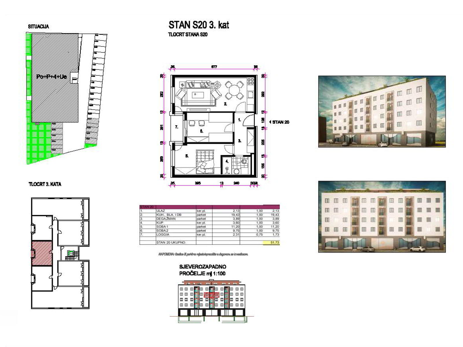 3kat-dugo-selo (3) Housing project Dugo Selo – Center