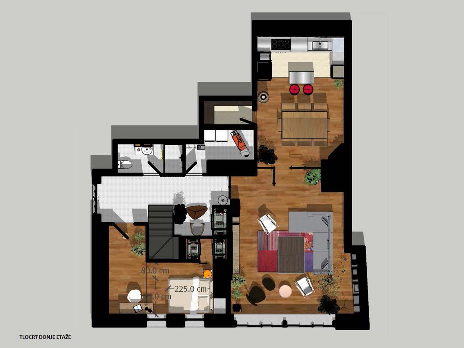 dalmat (3) Luksuzan dvoetažan stan: Zagreb, Centar, 165 m2