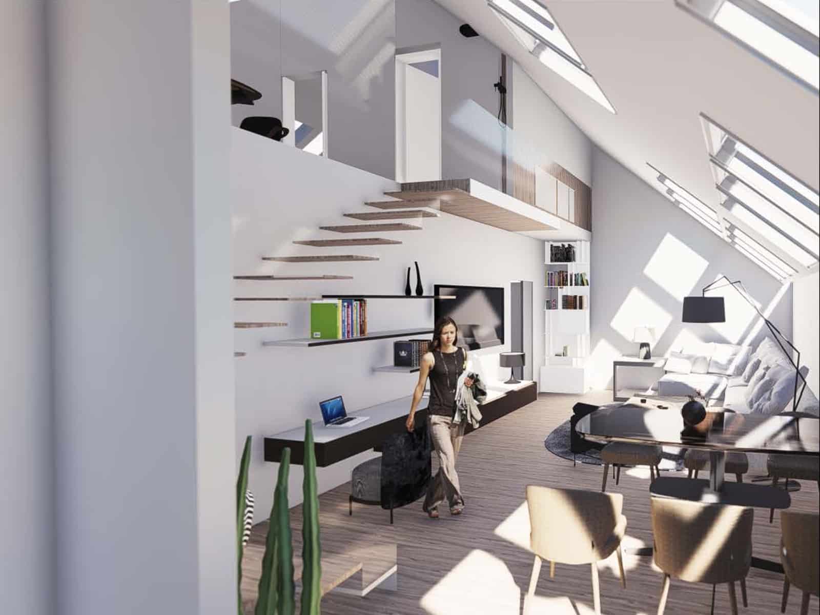 dalmatinska92-5m2 (20) Dvoetažni trosobni stan: Zagreb, Centar, 92.5 m²