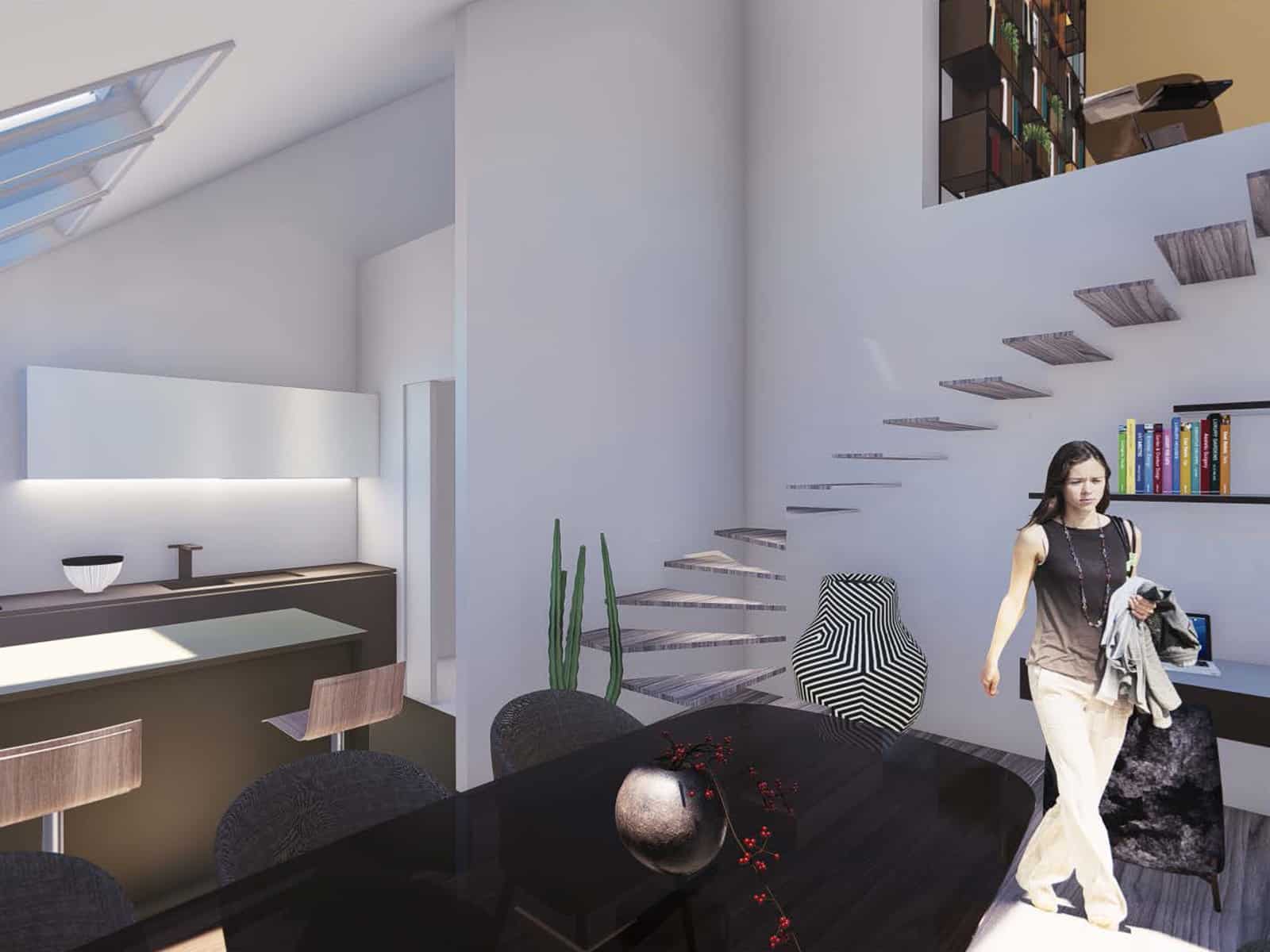 dalmatinska92-5m2 (22) Dvoetažni trosobni stan: Zagreb, Centar, 92.5 m²