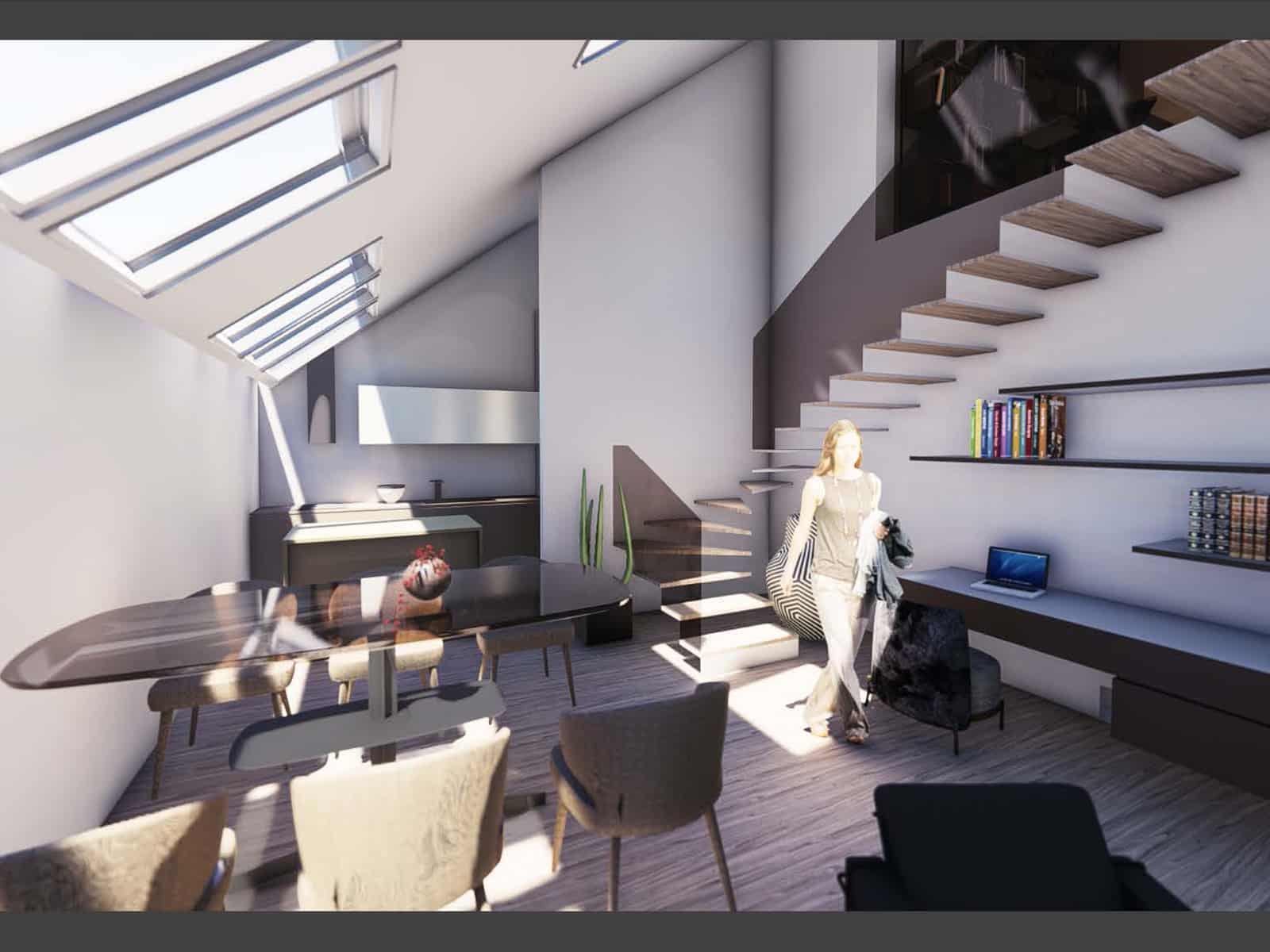 dalmatinska92-5m2 (23) Dvoetažni trosobni stan: Zagreb, Centar, 92.5 m²