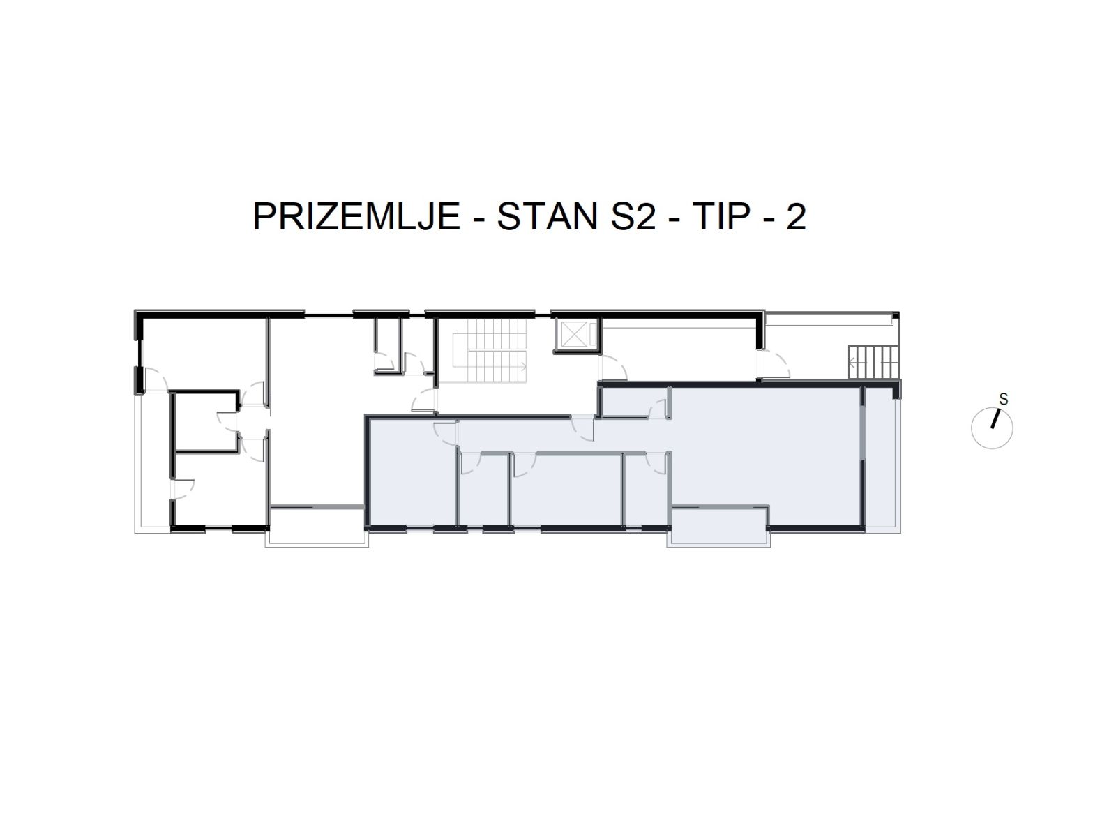 s2-0 Trosobni stan u prizemlju: Dugo Selo, NKP 81.78 m², Novogradnja