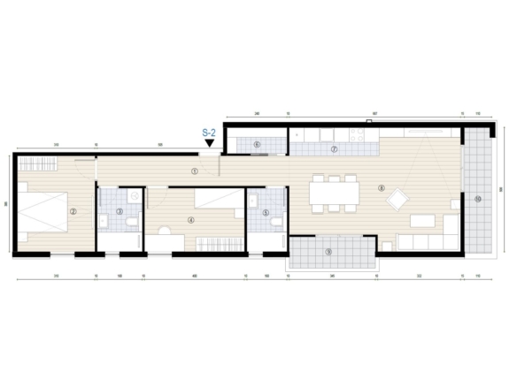 Trosobni stan u prizemlju: Dugo Selo, NKP 81.78 m², Novogradnja