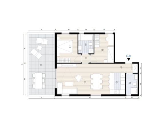 Penthouse trosobni stan sa terasom: Dugo Selo, NKP 74.76 m², Novogradnja