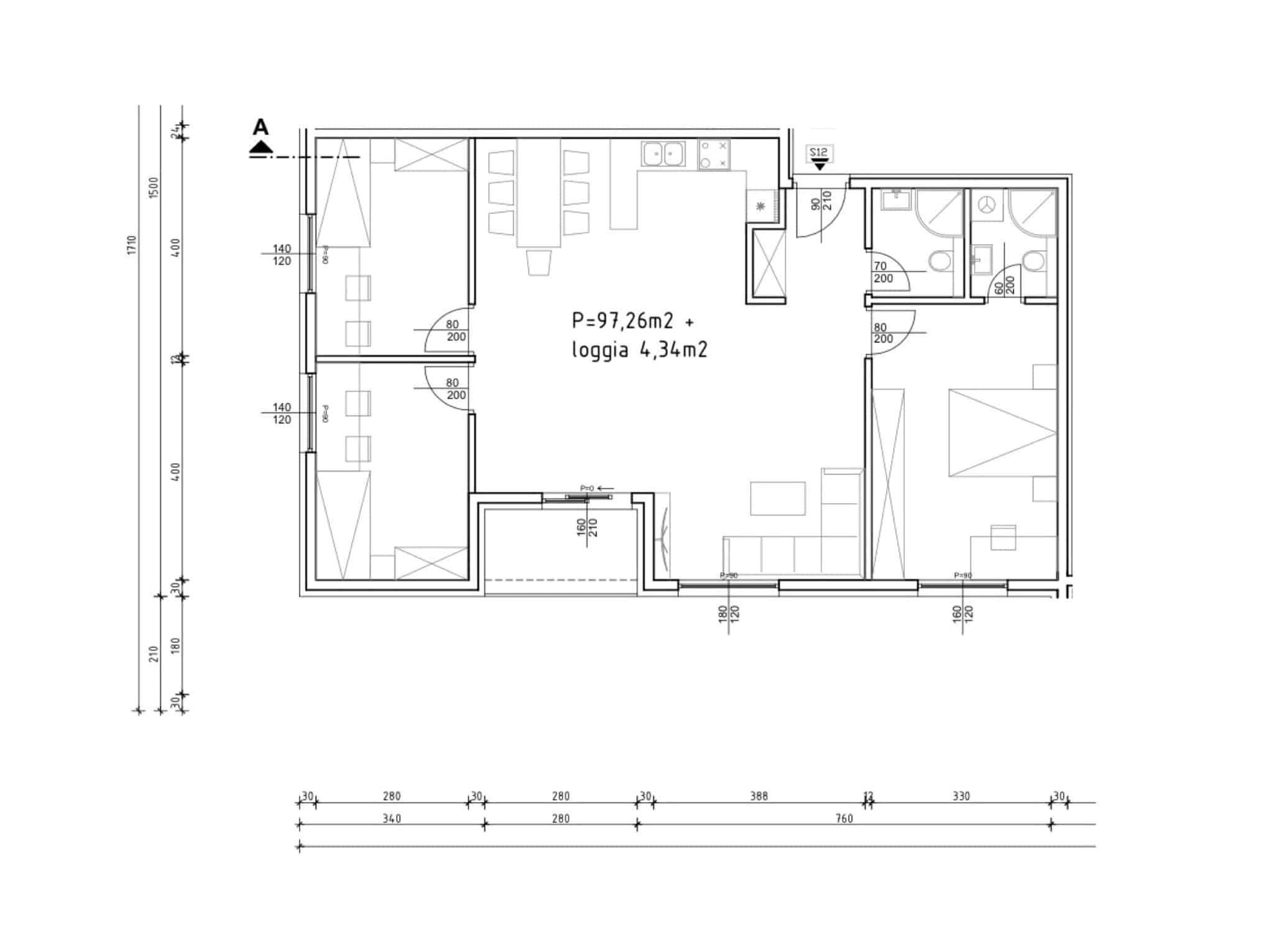 IMG_1602 Četverosobni stan: Zaprešić, NKP 100.515 m²
