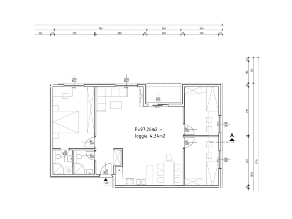 Četverosobni stan: Zaprešić, NKP 100.515 m²