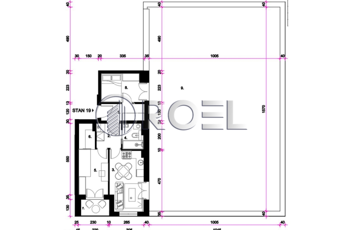 Zagreb, Resnik, trosoban stan NKP 80,50 m2