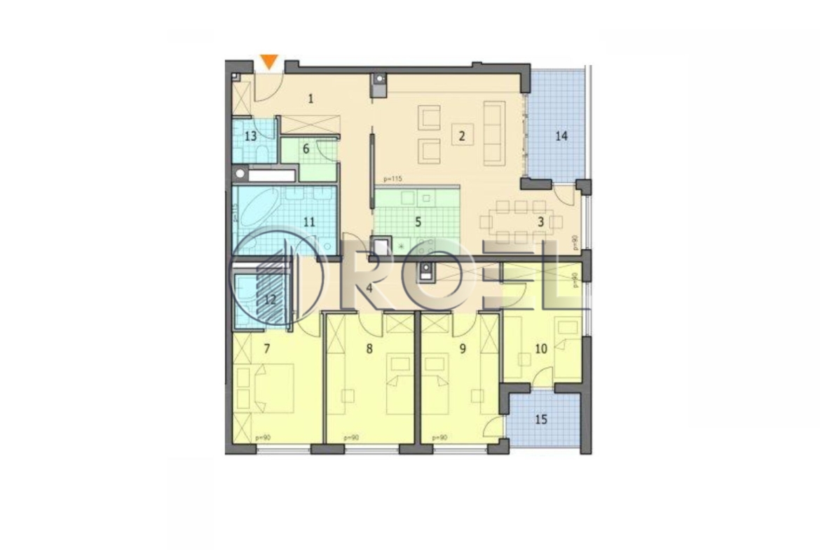 Zagreb, Donji grad, five-room apartment, for sale, 152.82 m2