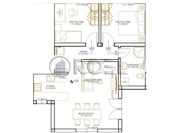 Novogradnja, Trosobni stan, Zagreb, Lučko 61,16m2
