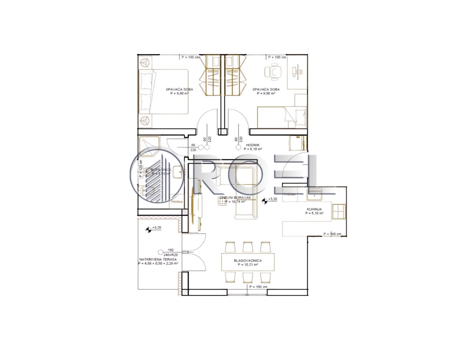 1347_2_1771242895 Novogradnja, Trosobni stan, Zagreb, Lučko 61,16m2