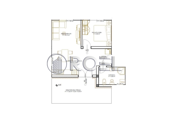 Novogradnja, Dvosobni stan, Zagreb, Lučko 50,69m2