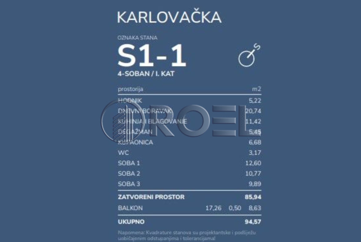Novi Zagreb, Blato, četverosobni stan, 94 m2, novogradnja, prodaje se