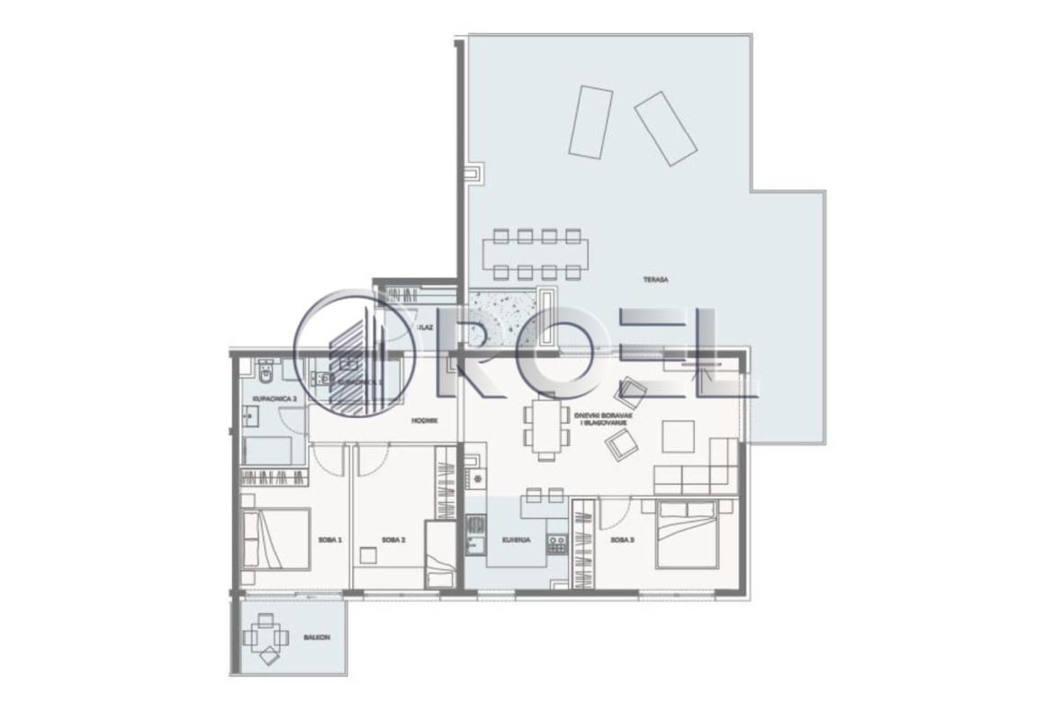 Novi Zagreb, Blato, četverosobni stan, 121 m2, novogradnja, prodaje se