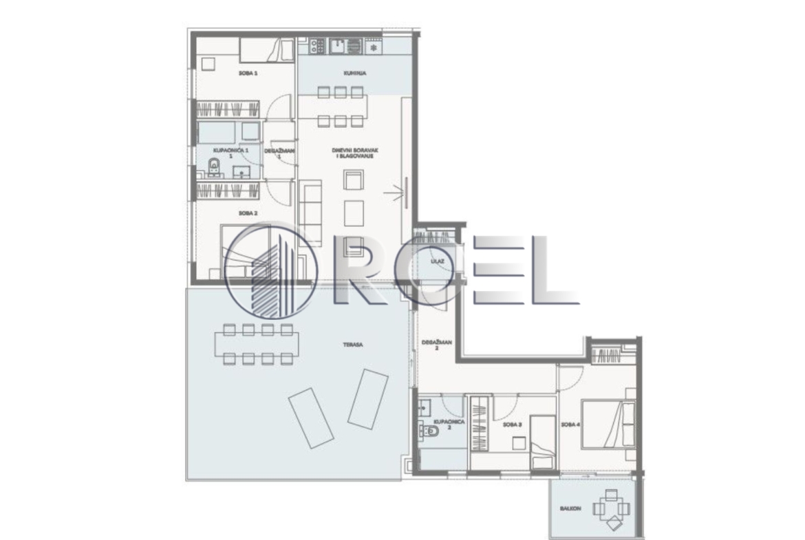 Novi Zagreb, Blato, peterosobni stan, NKP 121 m2, novogradnja, prodaja