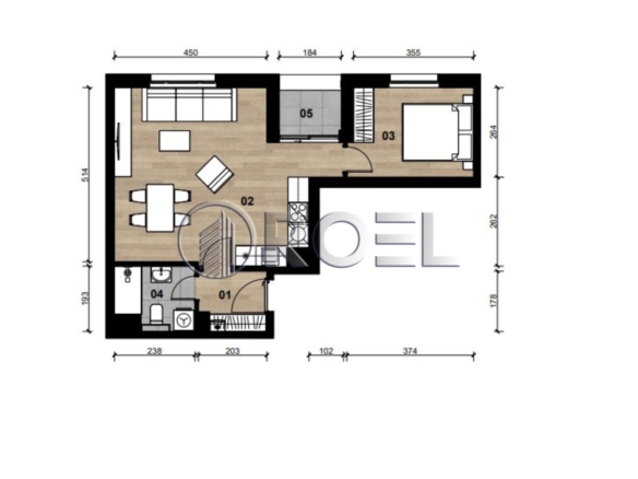 Dvosobni stan, Dubrava, Zagreb, novogradnja, 48.67 m²