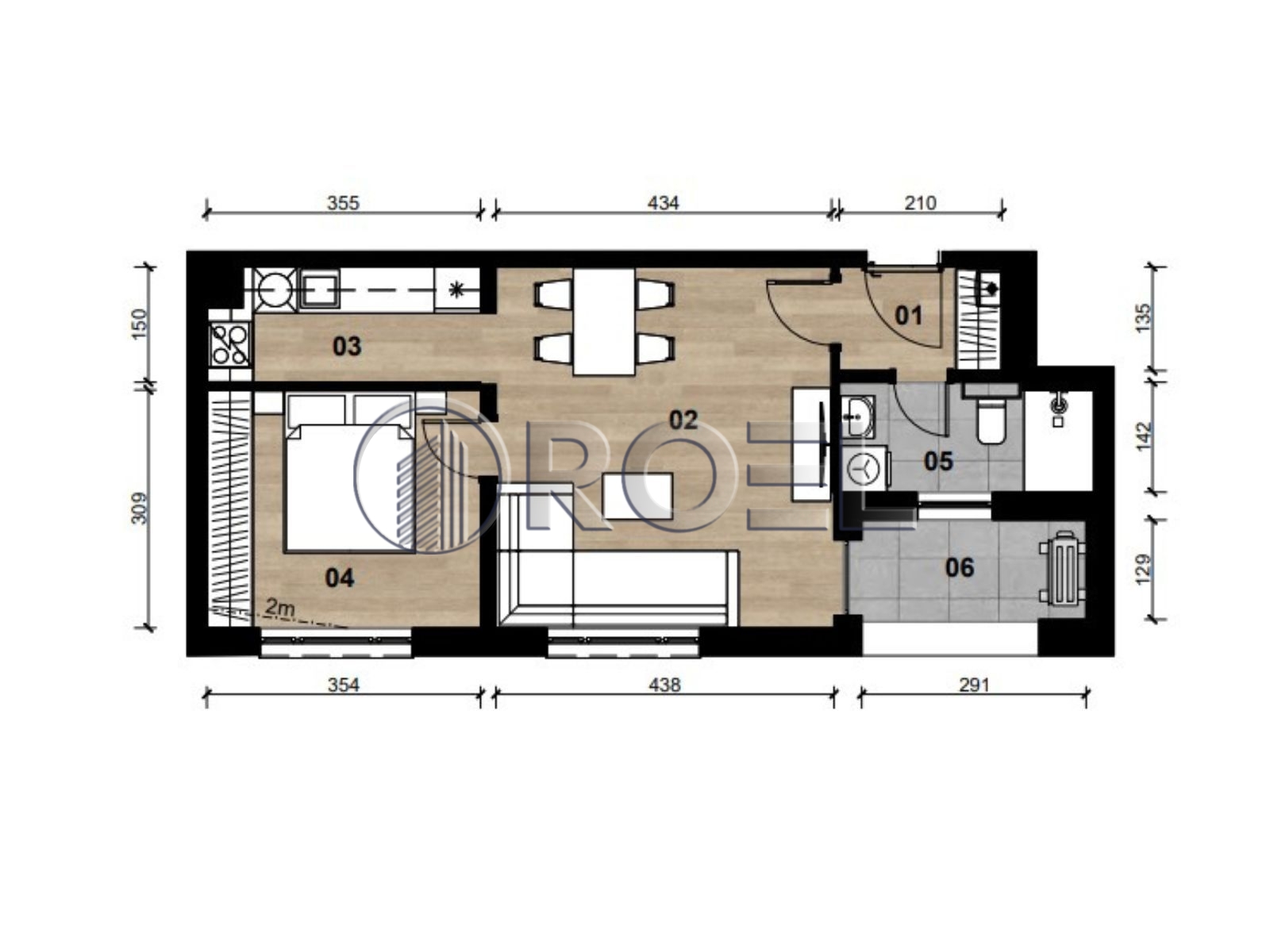 1385_4_1771807432 Dvosobni stan, Dubrava, Zagreb, novogradnja, 47.34 m²