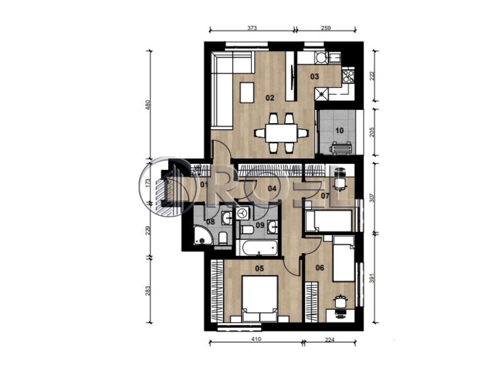 1386_4_1771809350 Trosobni stan, Dubrava, Zagreb, novogradnja, 75.06 m², prodaja