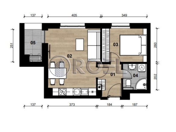 Dvosobni stan, Dubrava, Zagreb, novogradnja, 40.40 m², prodaja