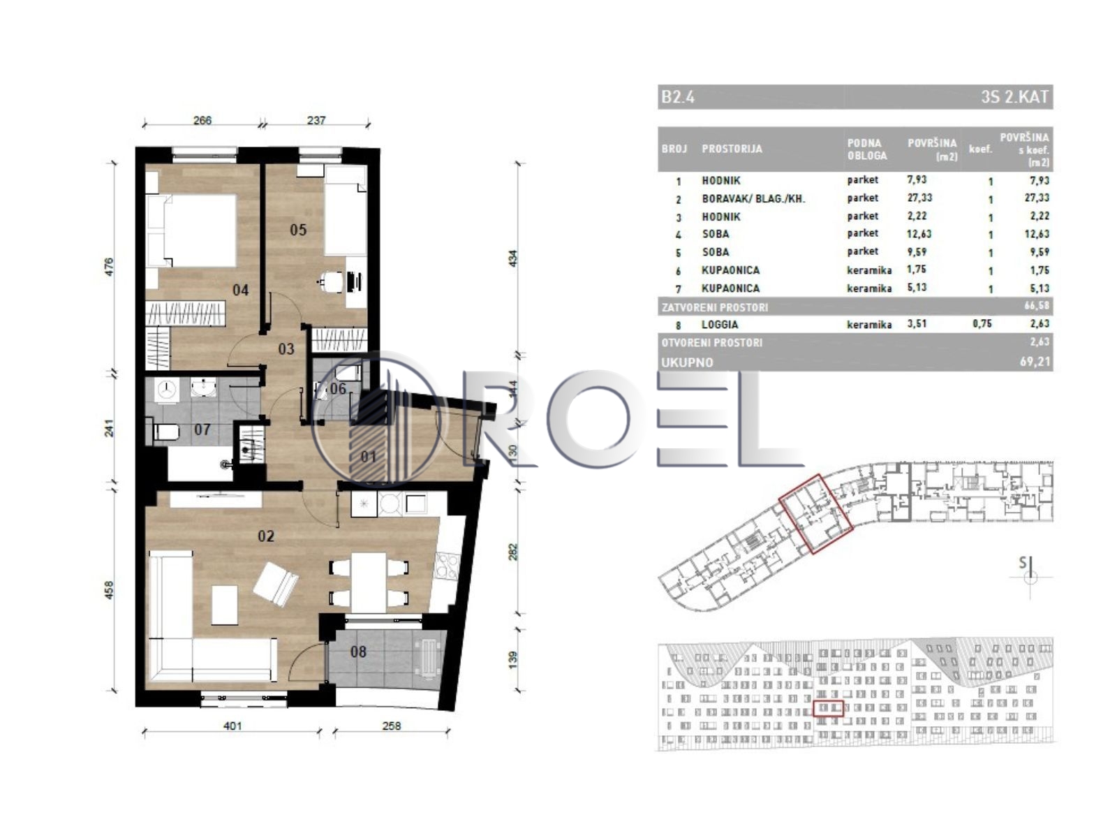 1389_1_1771867711 Trosobni stan, Dubrava, Zagreb, novogradnja, 69.21 m², prodaja