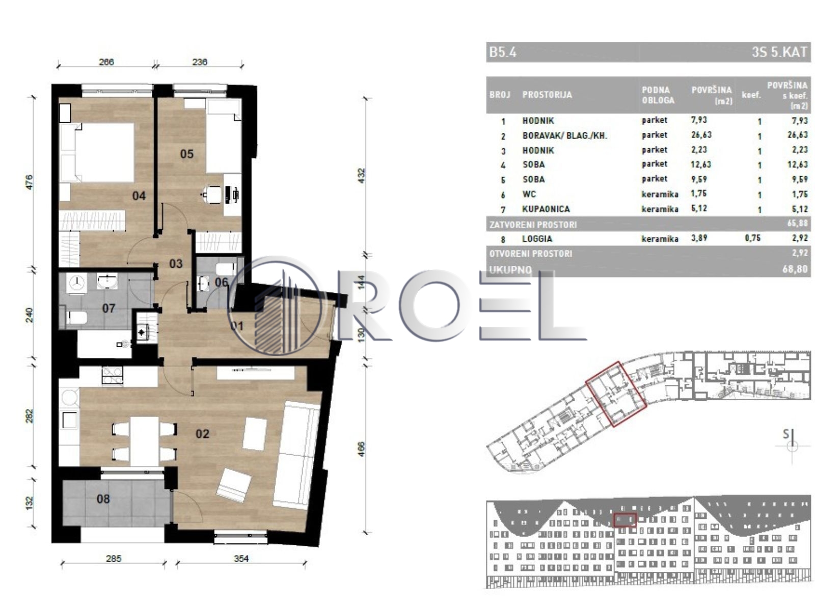 1389_5_1771868262 Trosobni stan, Dubrava, Zagreb, novogradnja, 69.21 m², prodaja