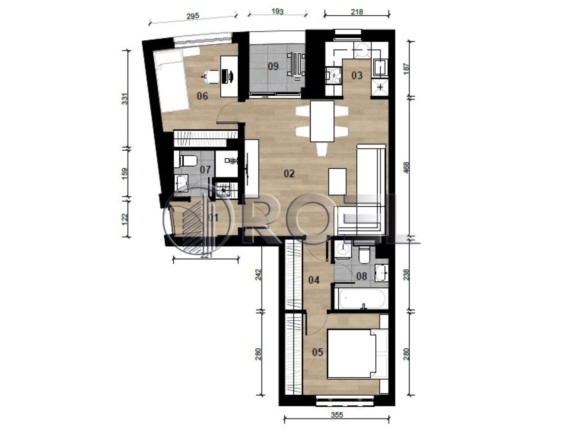 Trosobni stan, Dubrava, Zagreb, novogradnja, 63.61 m², prodaja