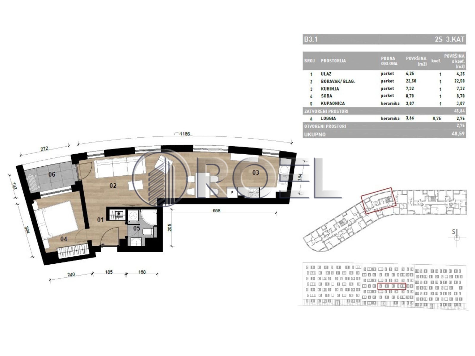 1392_1_1771871713 Dvosobni stan, Dubrava, Zagreb, novogradnja, 47.96 m², prodaja