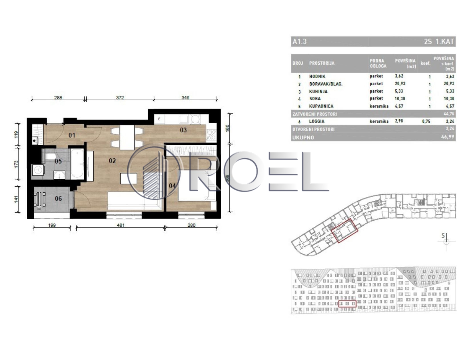 1396_5_1771887963 Dvosobni stan, Dubrava, Zagreb, novogradnja, 45.92 m², prodaja