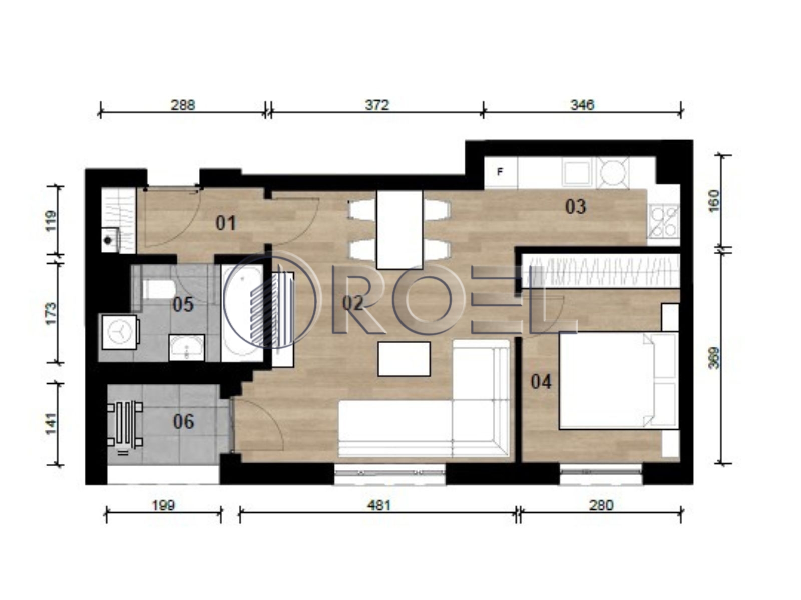 1396_7_1771887966 Dvosobni stan, Dubrava, Zagreb, novogradnja, 45.92 m², prodaja