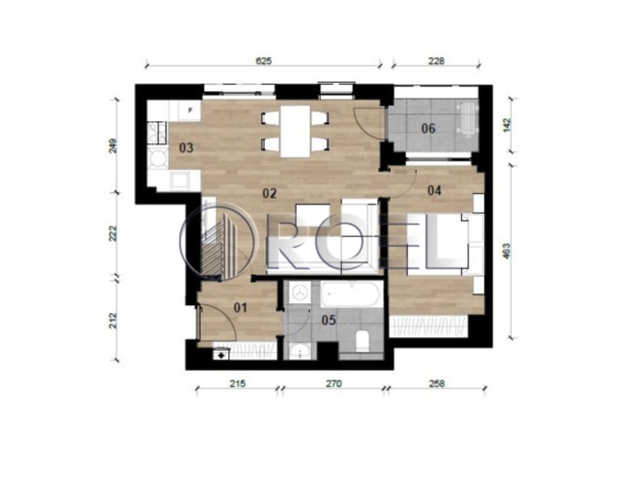 Dvosobni stan, Dubrava, Zagreb, novogradnja, 50.82  m², prodaja