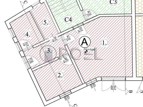 Zagreb, Kustošija, ROH BAU, two-bedroom apartment, NKP 46 m2