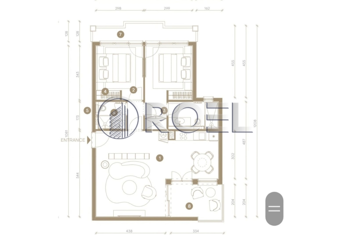 Novi Vinodolski, Exclusive Three-Room Apartment 80,79 m², for Sale