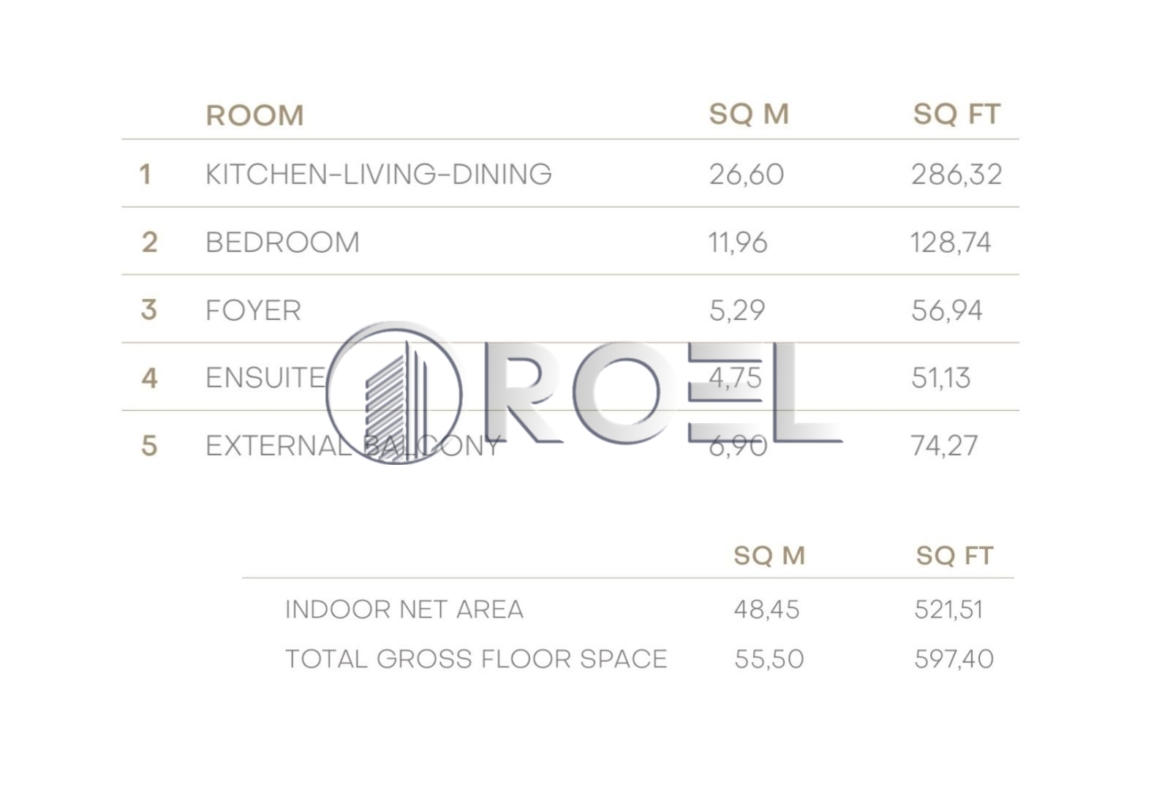 Novi Vinodolski, ekskluzivan dvosoban stan 55,50 m2, prodaja