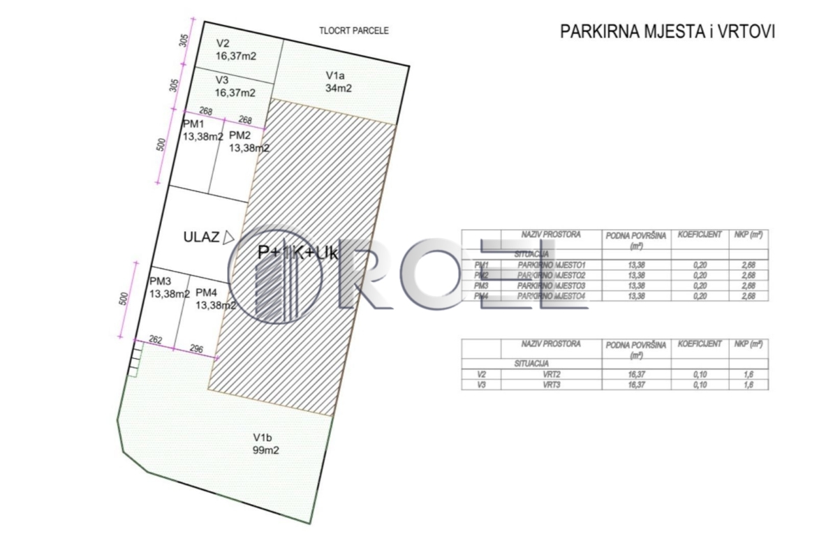 Zagreb, Sesvetski Kraljevec, četverosobni stan 116,29 m², vrt i PM