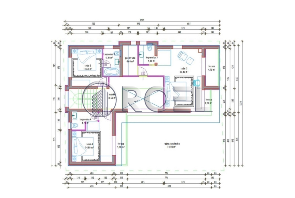 Luksuzna vila, Zadar, Privlaka, NKP 188 m2, blizu mora