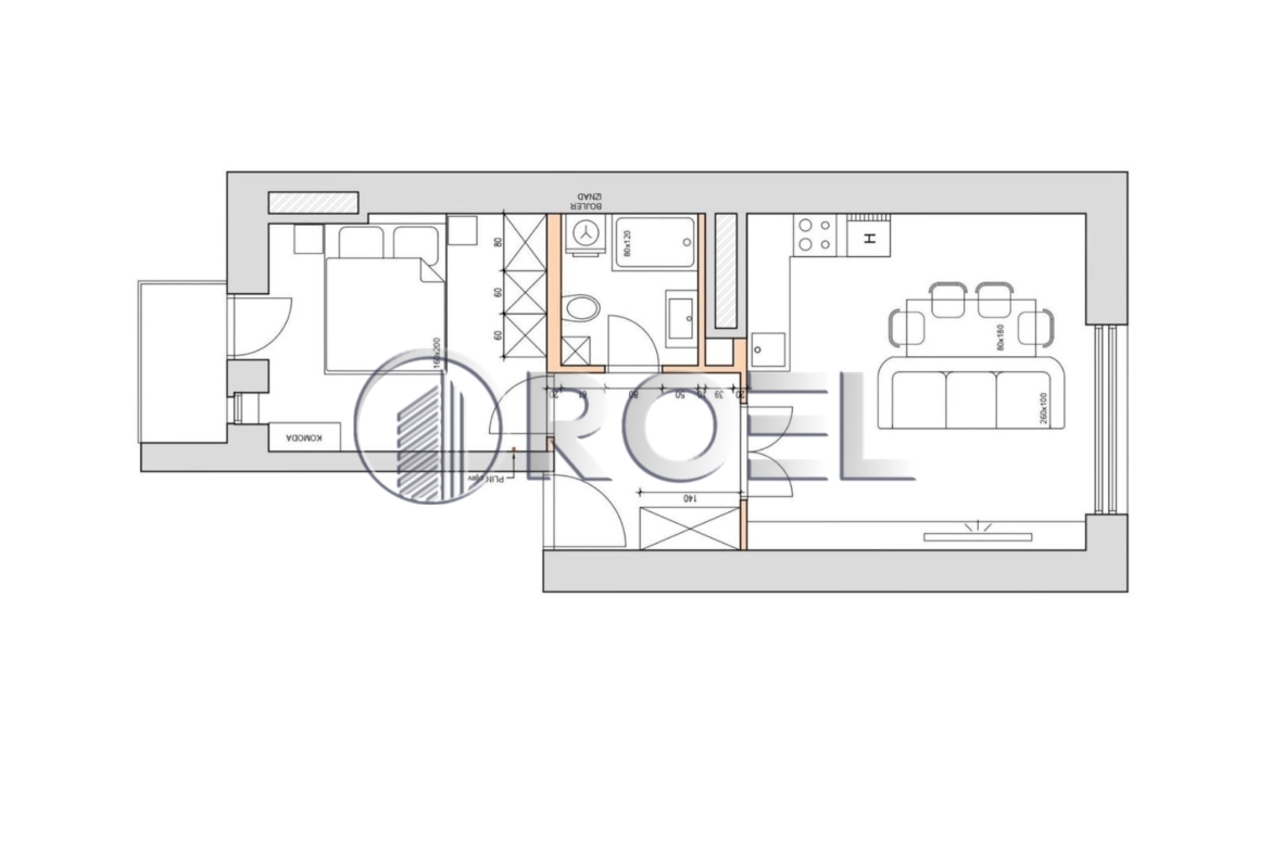 Prodaja, Dvosobni stan, Zagreb, Branimirova, NKP 45 m2