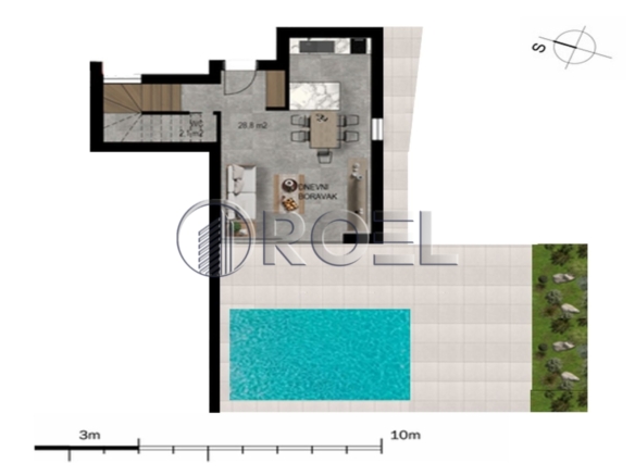Crikvenica, two-story house 79,3 m² with a pool, for sale