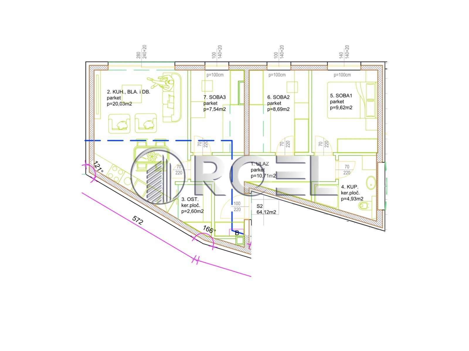 1501_3_1776189745 Three-bedroom apartment with garden, Zagreb, Sesvete, Bjelovarska, 94,94 m2