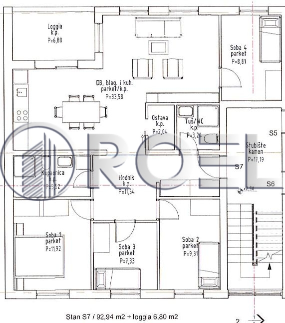 For sale, new project, Zagreb, Odra, NKP 98,04, five-rooms