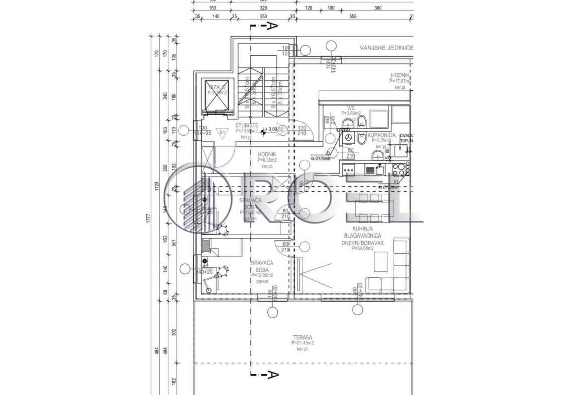 Three-bedroom apartment, Gornji Stenjevec, Zagreb, 103.74 m², for sale