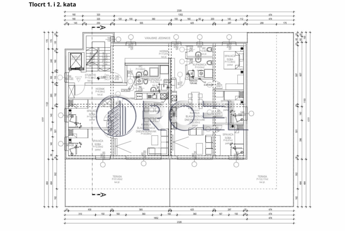 Four-bedroom apartment, Gornji Stenjevec, Zagreb, 153.33 m², for sale
