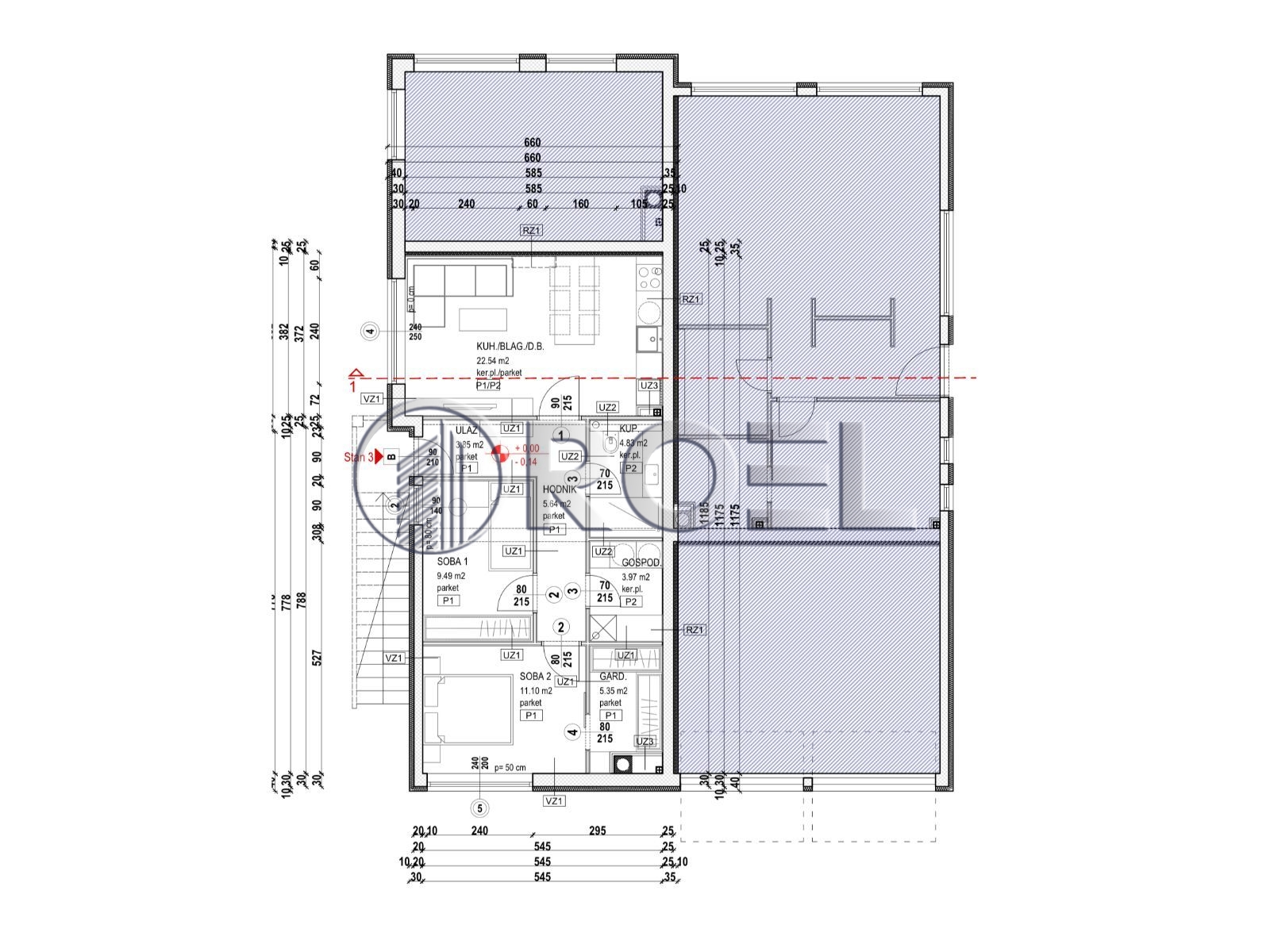 998_4_1758638987 Trosobni stan s vrtom, Zagreb, Sesvete, Bjelovarska, 78.1 m2