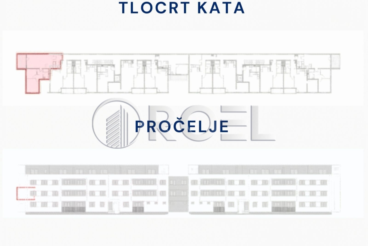 Novi Zagreb, Blato, trosobni stan, 68,62m2, vanjsko parkirno, prodaja