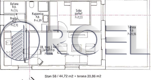 Prodaja, novi projekt, Zagreb, Odra, NKP 49,93, DB+S