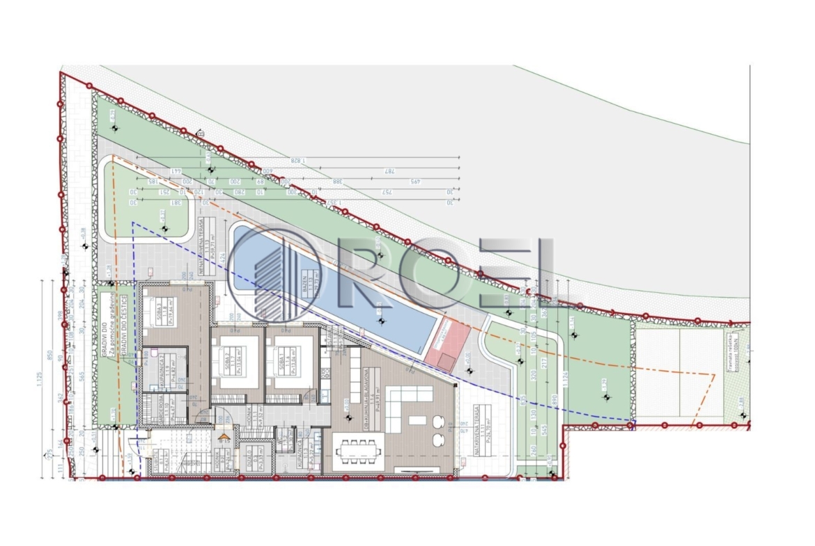 Five-bedroom apartment with swimming pool, new development, 238 m², Opatija